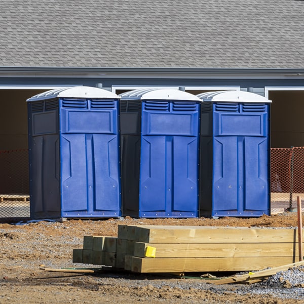 is there a specific order in which to place multiple portable toilets in Goose Creek KY